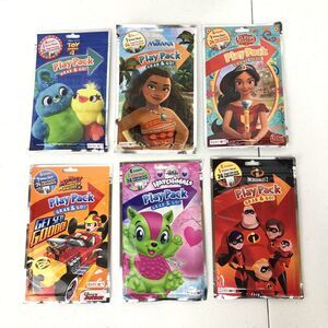 Grab & Go Play Pack 6 Mickey, Toy Story 4, Moana, Elena, Hatchimals, Incredibles